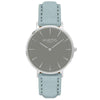 Hymnal Vegan Watch Tweed Silver, Grey & Camel Brown - Hurtig Lane - sustainable- vegan-ethical- cruelty free