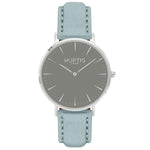 Hymnal Vegan Watch Tweed Silver, Grey & Camel Brown - Hurtig Lane - sustainable- vegan-ethical- cruelty free