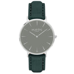 Hymnal Vegan Watch Tweed Silver, Grey & Camel Brown - Hurtig Lane - sustainable- vegan-ethical- cruelty free