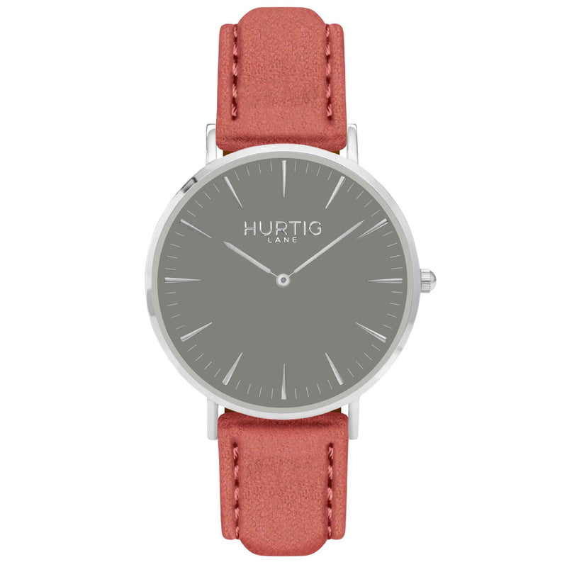 Hymnal Vegan Watch Tweed Silver, Grey & Camel Brown - Hurtig Lane - sustainable- vegan-ethical- cruelty free