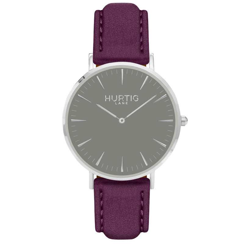 Hymnal Vegan Watch Tweed Silver, Grey & Camel Brown - Hurtig Lane - sustainable- vegan-ethical- cruelty free