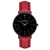 Moderna Vegan Leather Watch All Black & Cloud Watch Hurtig Lane Vegan Watches