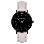 Moderna Vegan Leather Watch All Black & Cloud Watch Hurtig Lane Vegan Watches