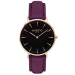 Hymnal Vegan Watch Tweed Gold, Black & Grey - Hurtig Lane - sustainable- vegan-ethical- cruelty free