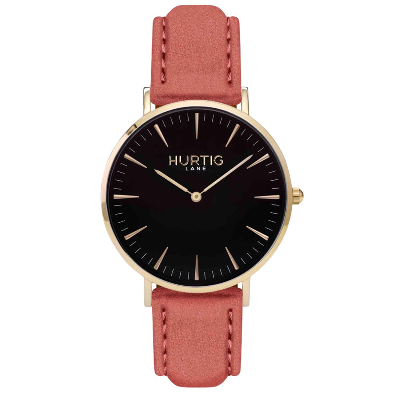 Hymnal Vegan Watch Tweed Gold, Black & Grey - Hurtig Lane - sustainable- vegan-ethical- cruelty free