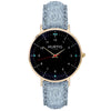 Moderno Vegan Suede Watch Gold, Black & Berry Watch Hurtig Lane Vegan Watches